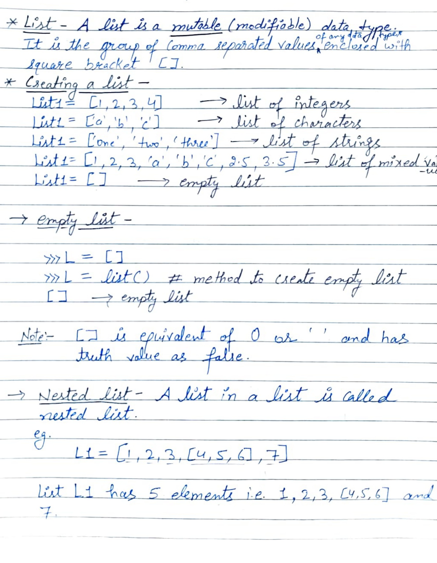 List in Python (Computer Science)